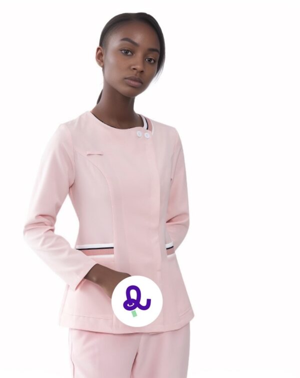 Longsleeve Aurora Rose Tunic Scrub Set