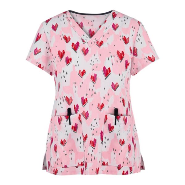 HeartBloom Scrub Top